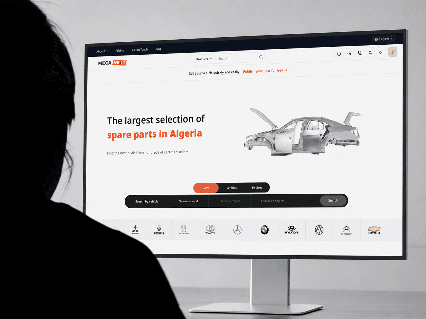 MecaNext interface screenshot